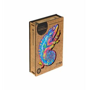 Unidragon Dřevěné puzzle Iridescent Chameleon 202 ks obraz