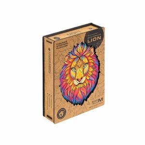 Unidragon Dřevěné puzzle Mysterious Lion 327 ks obraz