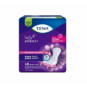 Tena Lady Protect+ Maxi Night inkontinenční vložky 6 ks obraz