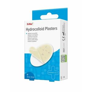 Dr. Max Hydrocolloid Plasters 69 x 44 mm náplasti na puchýře 5 ks obraz