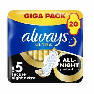 Always Ultra Secure Night hygienické vložky 20 ks obraz