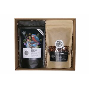 Naturpark 12 Degustační balení Brazílie/Cascara 100% Arabica zrnková káva 2x150 g obraz