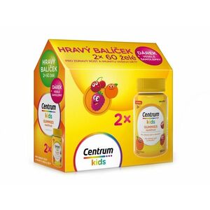 Centrum Kids Gummies multivitamín pro děti multifruit dárkové balení 2x60 ks obraz