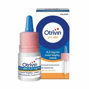 Otrivin pro děti 0, 5 mg/ml nosní kapky, roztok 10 ml obraz