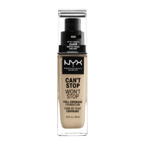 NYX PROFESSIONAL MAKEUP Can't Stop Won't Stop 24 hour Foundation Vysoce krycí make-up - 6.5 Nude 30 ml obraz