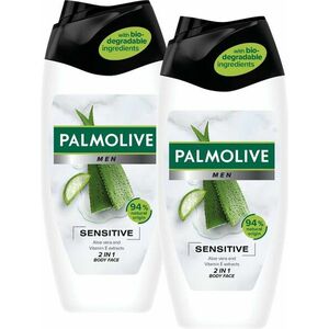 PALMOLIVE Men Sensitive sprchový gel 2v1 pro muže 2 x 250 ml obraz