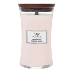 WOODWICK vonná svíčka velká, Sheer tuberose 609 g obraz