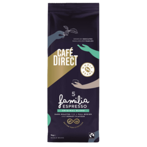 CAFÉDIRECT Espresso zrnková káva 1 kg obraz