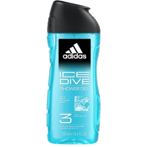 ADIDAS Ice Dive 3in1 sprchový gel na tělo, vlasy a pleť pro muže 250 ml obraz