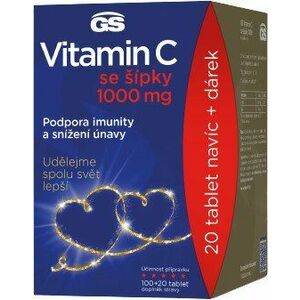 GS Vitamin C1000 + šípky + dárek 120 tablet obraz