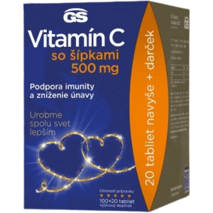 GS Vitamín C500 + šípky - dárkové balení 120 tablet obraz