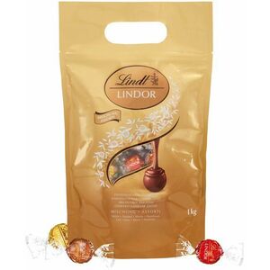 LINDT Lindt Lindor čokoládové pralinky směs zlatý mix 1000 g obraz