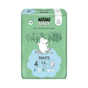 MUUMI BABY Pants 4 Maxi 7-11 kg kalhotkové eko pleny 40 ks obraz