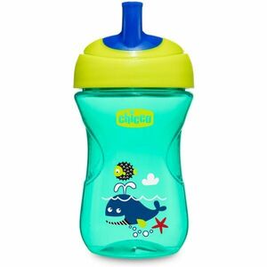 CHICCO Hrneček Pokročilý s brčkem 266 ml, 2m+ zelený obraz