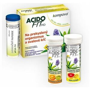 ACIDOFIT AcidoFit MD-MIX tablety šumivé 2 x 10 +indik.papírky 100 ks obraz