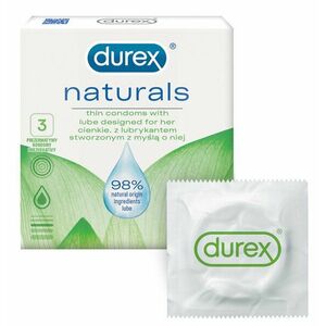 DUREX Naturals Kondomy 3 ks obraz