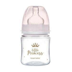 CANPOL BABIES Lahev se širokým hrdlem ROYAL BABY růžová 120 ml obraz