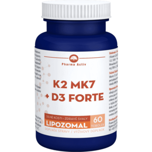 PHARMA ACTIV Lipozomal K2 MK7 + D3 FORTE 60 tobolek obraz