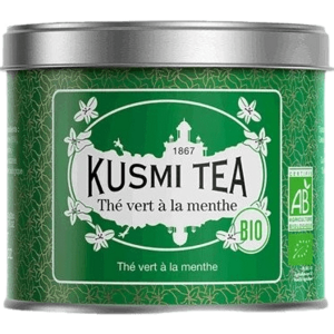 KUSMI TEA Spearmint Green Tea sypaný čaj v BIO kvalitě 100 g obraz