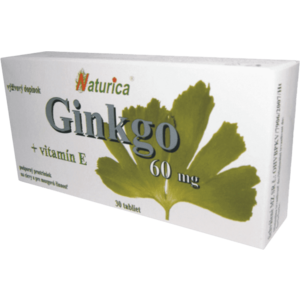 NATURICA GINKGO 60 mg + vitamin E 30 tablet obraz