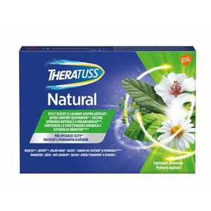 THERATUSS Natural pastilky na podráždené hrdlo 16 tabliet obraz