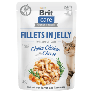 BRIT Kapsička Cat Pouch Choice Chicken with Cheese in Jelly 85 g obraz