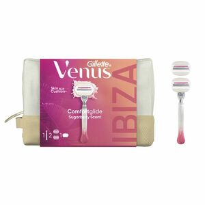 GILLETTE VENUS Comfortglide Festival dámská dárková taška: holicí strojek + 2 hlavice + toaletní taška obraz