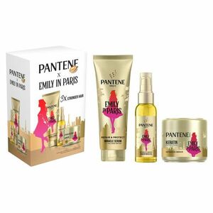 PANTENE Sada produktů Pantene x Emily in Paris: sérum 200ml, olej 100ml a maska na vlasy 300ml obraz