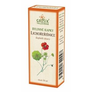 GREŠÍK Bylinné kvapky kapucínka 50 ml obraz