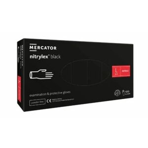 Mercator Medical Nitrylex black černé 100 ks velikost L obraz