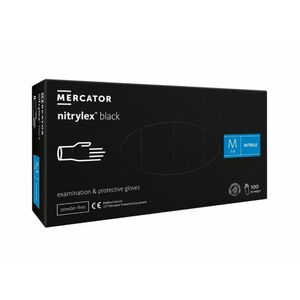 Mercator Medical Nitrylex black černé 100 ks velikost M obraz