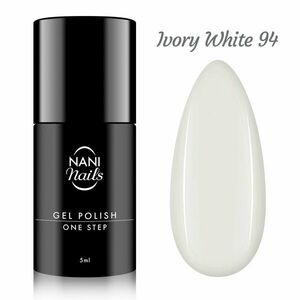 NANI gel lak One Step 5 ml - Ivory White obraz