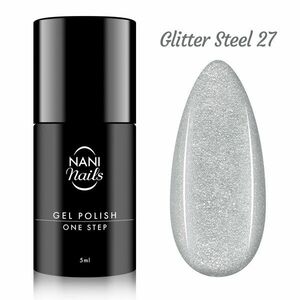 NANI gel lak One Step 5 ml - Glitter Steel obraz