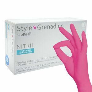 AMPri nitrilové rukavice Style Grenadine, M, nepudrované - 100ks obraz