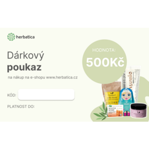 Dárkový poukaz Herbatica v hodnotě 500 Kč obraz