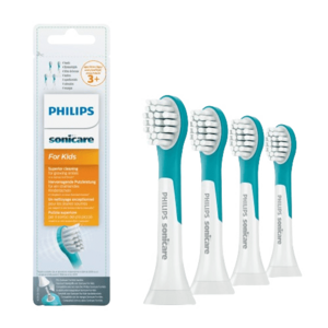 Philips Sonicare for Kids Mini HX6034/33 Kompaktní velikost hlavice sonického kartáčku pro děti od 3 let, 4 ks + dárek zdarma obraz