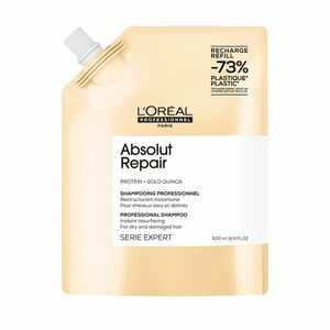 L´Oréal Professionnel Regenerační šampon pro velmi poškozené vlasy Serie Expert Absolut Repair Gold Quinoa + Protein (Instant Resurfacing Shampoo) 500 ml - náhradní náplň obraz