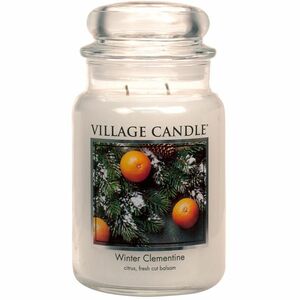 Village Candle Vonná svíčka ve skle Sváteční mandarinka (Winter Clementine) 602 g obraz