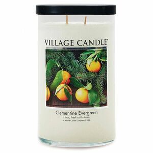 Village Candle Vonná svíčka ve skle Mandarinka a jehličí (Clementine Evergreen) 538 g obraz