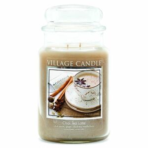 Village Candle Vonná svíčka ve skle Čaj s mlékem a skořicí (Chai Tea Latte) 602 g obraz