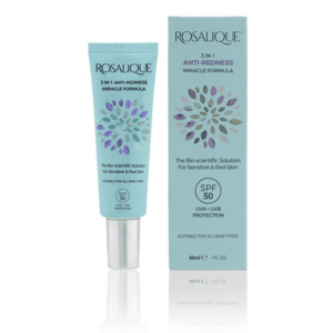 ROSALIQUE Krém proti začervenání pleti 3 in 1 Anti-Redness Miracle Formula SPF 50 30 ml obraz