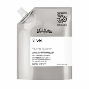 L´Oréal Professionnel Stříbrný šampon pro šedé a bílé vlasy Magnesium Silver (Neutralising Shampoo For Grey And White Hair) 500 ml - náhradní náplň obraz