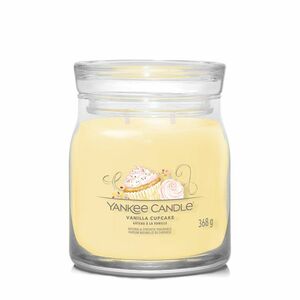 Yankee Candle Aromatická svíčka Signature sklo střední Vanilla Cupcake 368 g obraz