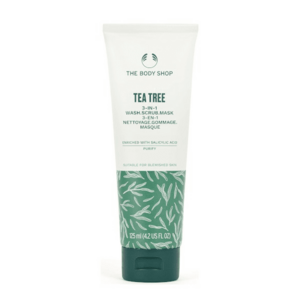 The Body Shop Čisticí exfoliační maska Tea Tree (3 in 1 Wash, Scrub, Mask) 125 ml obraz