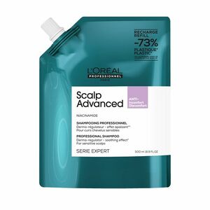 L´Oréal Professionnel Šampon pro citlivou pokožku hlavy Scalp Advanced Anti-Discomfort Dermo (Regulator Shampoo) 500 ml - náhradní náplň obraz