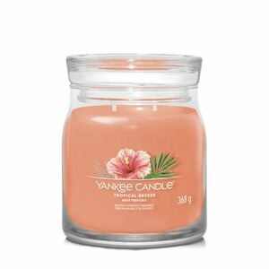 Yankee Candle Aromatická svíčka Signature sklo střední Tropical Breeze 368 g obraz