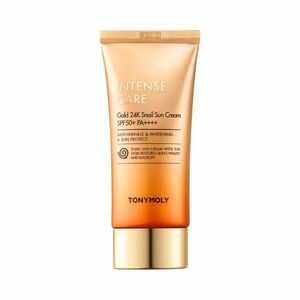 Tony Moly Pleťový krém na opalování s anti-age účinkem SPF 50+ Intense Care Gold 24K Snail (Sun Cream) 50 ml obraz