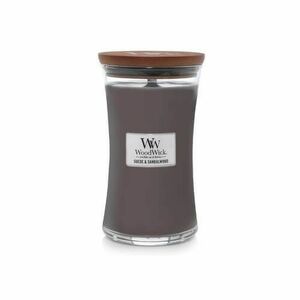 WoodWick Vonná svíčka váza Suede & Sandalwood 609, 5 g obraz