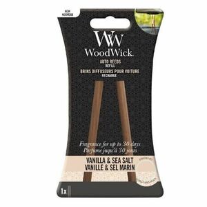 WoodWick Náhradní vonné tyčinky do auta Vanilla & Sea Salt (Auto Reeds Refill) obraz