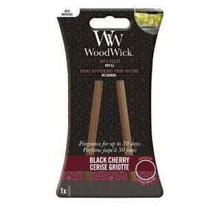 WoodWick Náhradní vonné tyčinky do auta Black Cherry (Auto Reeds Refill) obraz